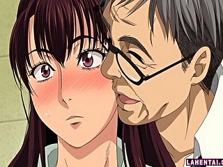 Big titted hentai brunette ritten