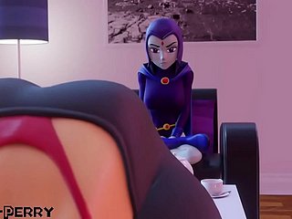 Raven Y Starfire Adimacion Futa