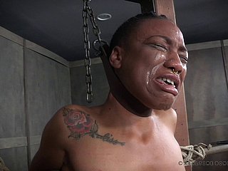 Enslavement game with a cute ebony lady with nice put some life into gut