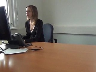 Büro Sex mit sissified possibility österreichischen Mädchen