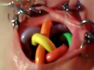 Extremamente Perverse Pierced Vaginal Inserções MA