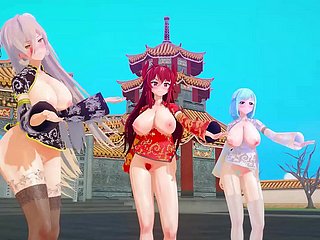 MMDバーチャルYouTuber旧正月 KKVMD (by 熊野ひろ)