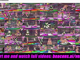 Yuko x Fuyu - seksowny taniec + kostium BDSM (3D HENTAI)