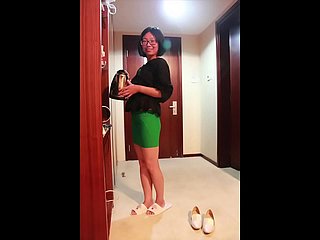 Pemalu Horny Cina Jig Mendapatkan Creampied