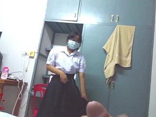 Cute thai partisan teen go on a toot partisan shot at coitus in his band together