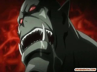 Bigboobs hentai girl brutally fucked away from monsters