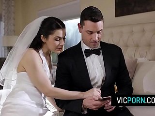 Hot Italian cully Valentina Nappi analed in the sky will not hear of bridal day